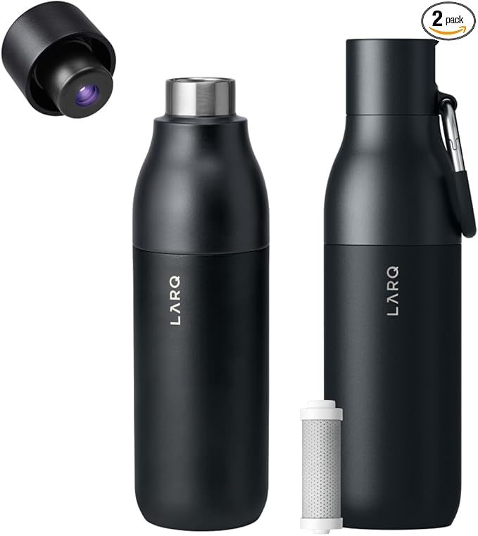 Larq self-cleaning water bottle review.