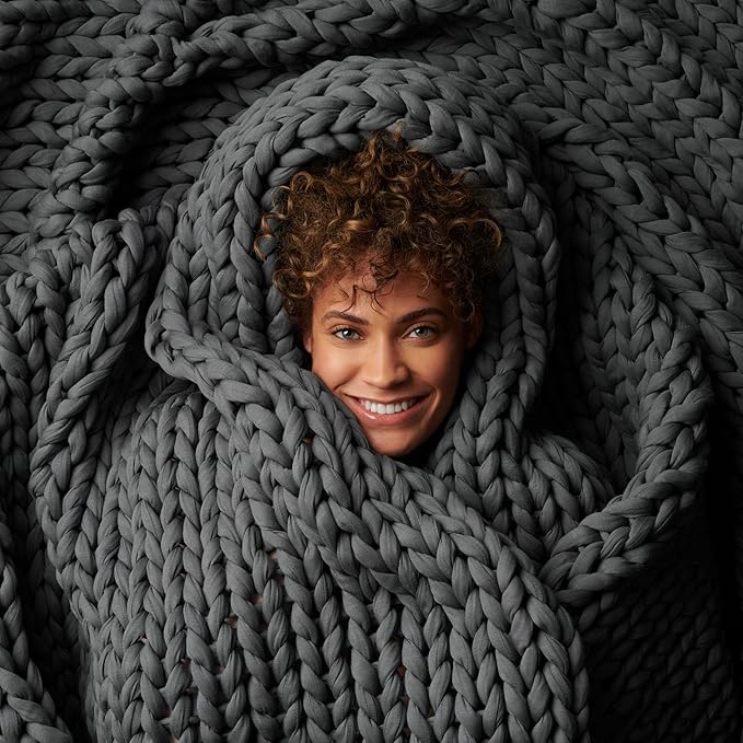 Handmade weighted blanket for sensory calming